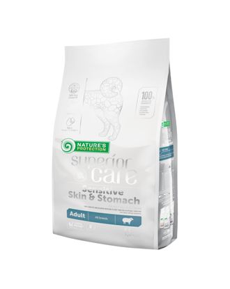 Nature's Protection Superior Care Sensitive Skin & Stomach Adult All Breeds Lamb - karma dla wrażliwych psów wszystkich ras, z jagnięciną - 1,5kg