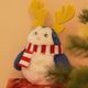 Dashi Xmas Plush Pengi 14cm - świąteczna zabawka dla psa, pluszowy pingwin z piszczałką