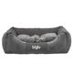 Biglo Gordon Gray - Elegant Dog Bed, High-quality, Soft, Embossed Fabric