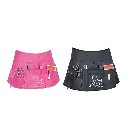 Chadog Tool Belt Skirts Black & Pink - pas groomerski, kabura fryzjerska w formie spódniczki