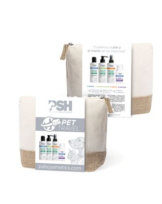 PSH Pet Tavel Pack - zestaw kosmetyków podróżnych dla psa i kota, w kosmetyczce