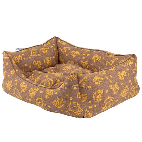 Kiwi Walker & Friends Sofa Pet Bed Brown - lekkie i miękkie legowisko dla psa 