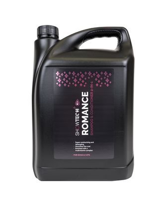Show Tech+ Romance 2in1 - szampon z odżywką 2w1 dla psa i kota, do suchej i zniszczonej sierści, koncentrat 1:20 - 5L
