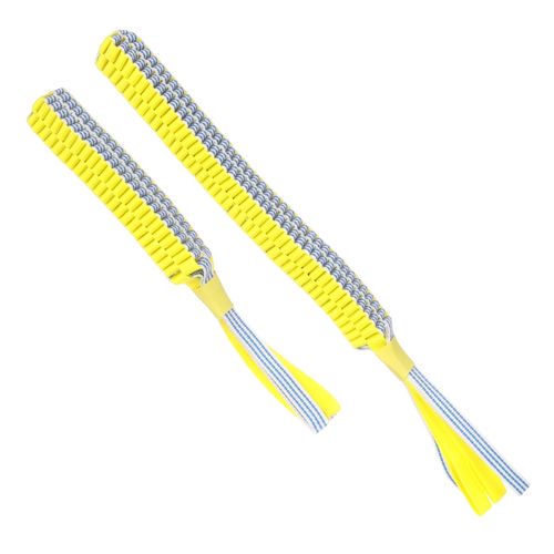 Flamingo Glowa Stick - pleciony szarpak dla psa, świecący w ciemności, żółto-niebieski