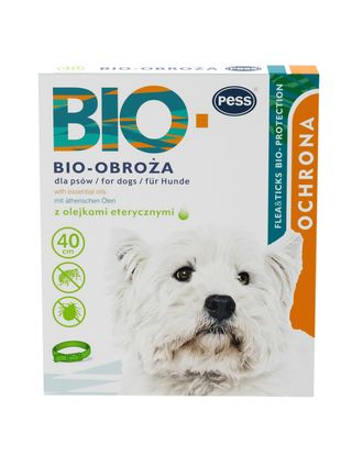 Pess Bio-Obroża 40cm - pielęgnacyjna obroża dla psów, z olejkami eterycznymi