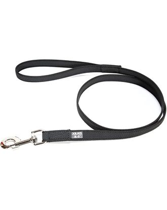 Julius K9 Color & Gray Supergrip Leash With Handle Black- smycz dla psa, antypoślizgowa, czarna