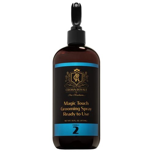 Crown Royale Magic Touch Formula 2 RTU - spray antystatyczny i nabłyszczający do cienkiej i delikatnej sierści psa