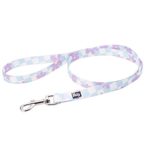 Julius-K9 MoreColor Basic Leash Cartoon 120cm - tape leash with flower pattern
