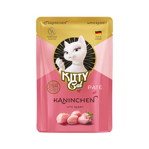 Kitty Cat Rabbit Pate 85g - bezzbożowa mokra karma dla kota, z królikiem, pasztet