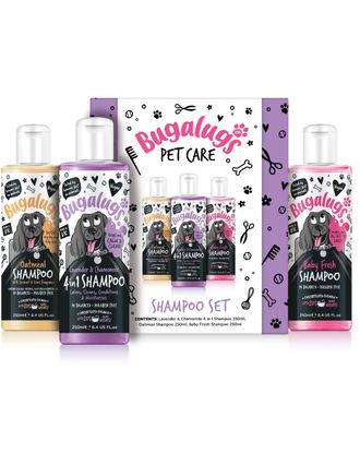 Bugalugs Shampoo Gift Set 3x250ml - zestaw trzech szamponów dla psa
