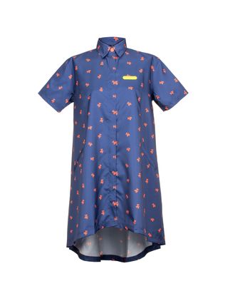 Artero Coral Poodle Blouse Tokyo - tunika groomerska z motywem pudli, granatowa