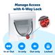 PetSafe Staywell Classic Cat Flap with Tunnel White - drzwiczki dla kota, z tunelem, 4 możliwości ustawienia