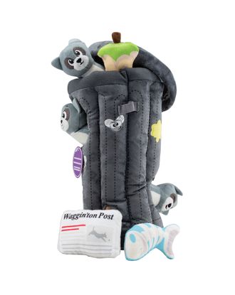 Outward Hound Hide A Raccoon Dog Toy Puzzle - pluszowa zabawka logiczna dla psa, szopy w śmietniku