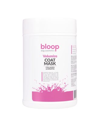 Bloop Volumize Coat Mask - maska dodająca objętości i regenerująca sierść psa, z kolagenem i keratyną - 1L