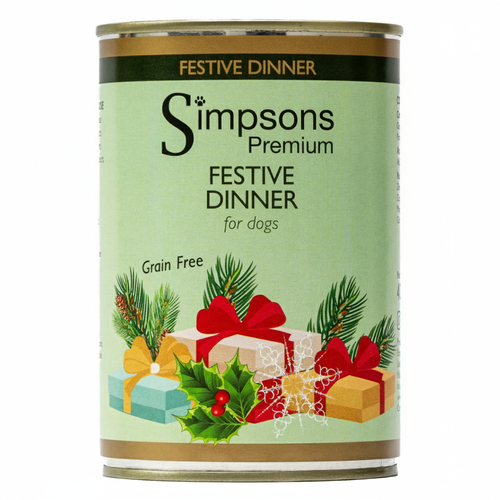 Simpsons Premium Festive Dinner - mokra karma dla psa, świąteczne danie z indykiem, kaczką i gęsią