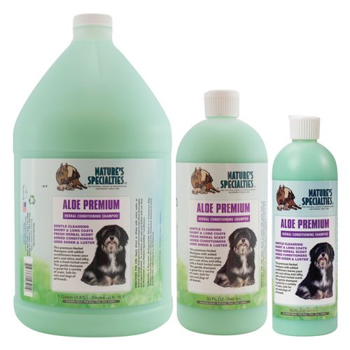 Nature's Specialties Aloe Premium Shampoo - aloesowy szampon do długiej sierści psa i kota, koncentrat 1:16