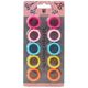Jargem Finger Inserts 10szt. - wymienne ringi do nożyczek, mix kolorów, zestaw