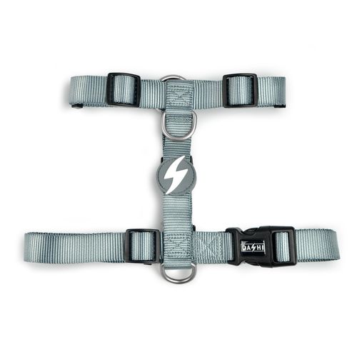 Dashi Solid Back Harness Grey - regulowane szelki guard dla psa, szare