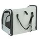 Flamingo Car Seat Rey - przewiewny transporter samochodowy dla psa i kota, do 8kg, 45x39x41cm, szary
