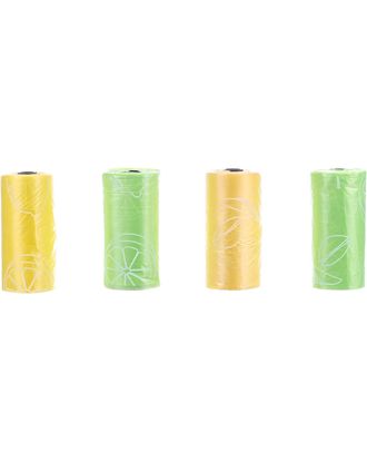 Flamingo Poop Bags Lemon Mix 4x 15 szt. - woreczki na odchody, cytrynowe