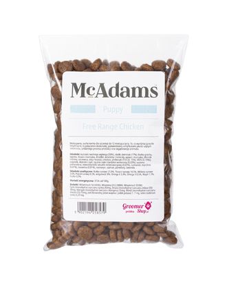 McAdams Puppy Free Range Chicken 100g - wypiekana karma dla szczeniaka, kurczak z wolnego wybiegu - próbka
