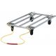 MidWest Crate Dolly - Stainless Steel Cart for Crate Transport, 107x61x18cm