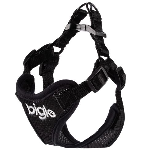 Biglo Air Flow Black - lekkie, przewiewne i bezuciskowe szelki dla psa, czarne