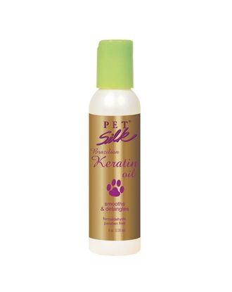 Pet Silk Brazilian Keratin Oil 118ml - nawilżający i wygładzający olejek z keratyną, do przesuszonej sierści psa i kota