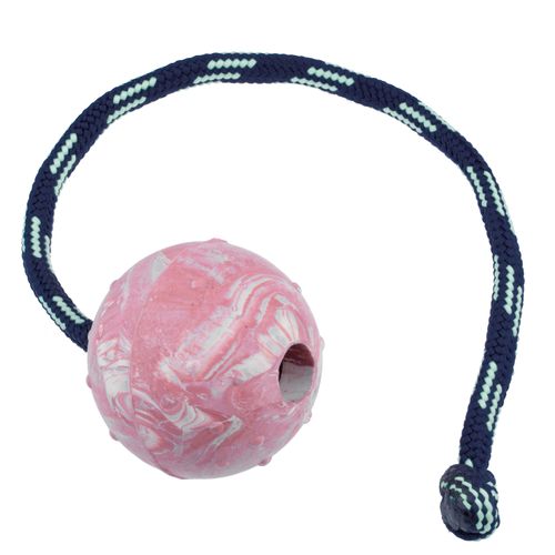 Julius K9 Natural Rubber Ball - kauczukowa piłka ze sznurem dla psa
