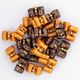 Blovi Bows Gold 25 pcs – Elegant Dog Bows in Shades of Brown and Gold, on Elastic