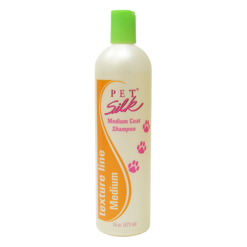 Pet Silk Texturizing Medium Coat Shampoo - szampon nadający teksturę u psów i kotów z sierścią pośrednią i normalną, koncentrat 1:16