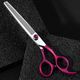 Jargem Fuchsia Blenders - Single Thinning Scissors With Decorative Screw and Ergonomic Handle