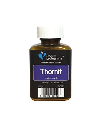 Groom Professional Thornit Ear Powder - zapobiegający infekcjom, leczniczy puder do uszu, skóry i odbytu psa, kota i królika - 100g