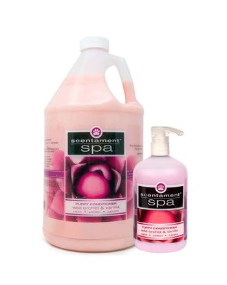 Best Shot Spa Orchid & Vanilla Puppy Conditioner - hipoalergiczna, zmiękczająco-nabłyszczająca odżywka dla szczeniąt i kociąt, o zapachu orchidei i wanilii, koncentrat 1:6