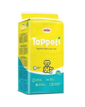 Record Tappeti 60x90cm - podkłady chłonne do nauki czystości, dla psów starszych i schorowanych - 100szt.