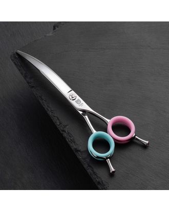 Blovi Teddy Line Curved Scissors 7" - Made of Japanese Steel