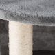 Cat&Rina Elegance Tower Grey - mini wieża dla kota z drapakiem, szara, wysokość 58cm Ø42cm