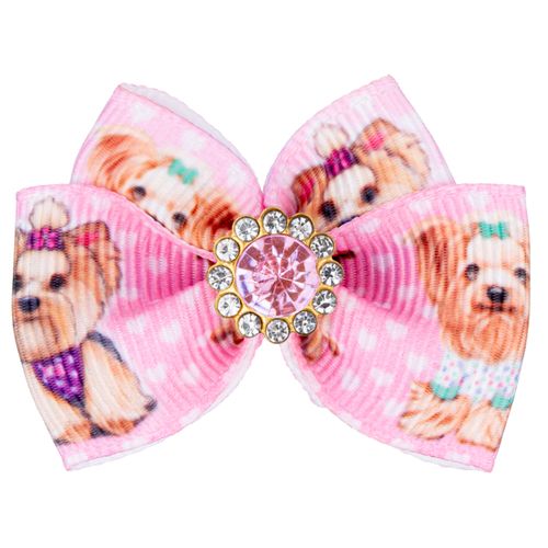 Blovi Bow Glamour kokardka w yorki z ozdobnym kamieniem