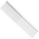 Chris Christensen #005 Fine/Coarse Long Tooth Greyhound Style Buttercomb 7,5" 19cm - Stainless Steel Comb for Long Coats, Mixed Tooth Spacing