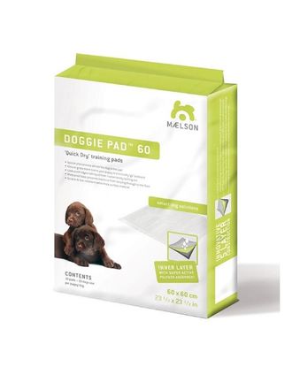 Maelson Doggie Pad 60 - szybkoschnące podkłady dla psów niewychodzących, do nauki i utrzymania czystości, 60x60cm - 10szt.