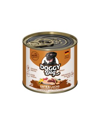 Doggy Dog Duck & Salmon - bezzbożowa mokra karma dla psa, z kaczką i łososiem - 200g