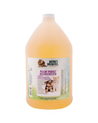 Nature's Specialties Peachy Perfect Shampoo - delikatny szampon nie powodujący łzawienia dla kociąt i szczeniąt, koncentrat 1:6