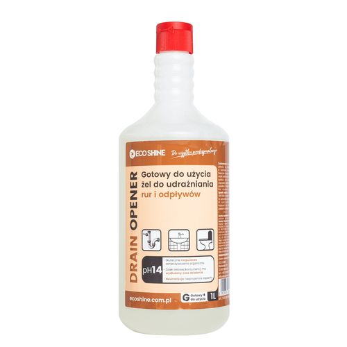 Eco Shine Drain Opener 1L - preparat udrażniający do rur i odpływów