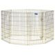 MidWest Gold Zinc Exercise Pen 61x107cm - Durable Gold-Colored Zinc-Plated Dog Playpen