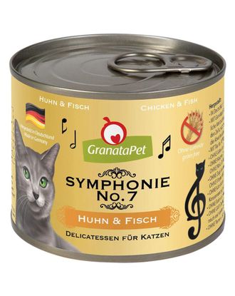 GranataPet Symphonie No.7 - wysokomięsna karma dla kota, kurczak i ryba