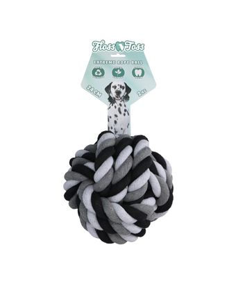 Holland Dental Floss Toss Extreme Rope Ball 24cm - masywna piłka dla dużego psa, ze sznura dentystycznego