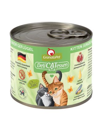 GranataPet DeliCatessen Kitten/Junior Poultry - bezzbożowa mokra karma dla kociąt, z drobiem
