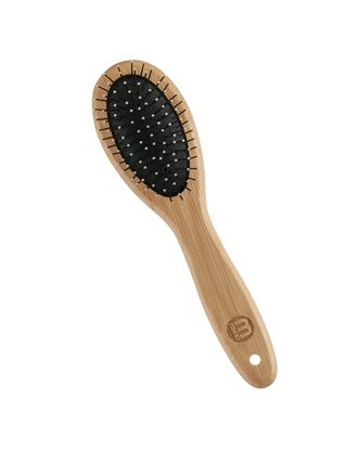 Mikki Bamboo Small Ball Pin Brush - mała bambusowa szczotka z metalowymi pinami
