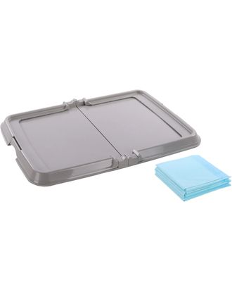 Flamingo Training Pad Holder Fifi Grey - uchwyt do podkładów higienicznych + 5 podkładów