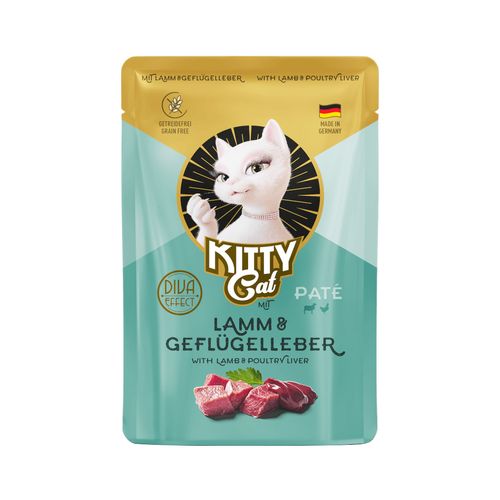 Kitty Cat Lamb & Poultry Liver Pate 85g - bezzbożowa mokra karma, pasztet dla kota, z jagnięciną i wątróbką drobiową
